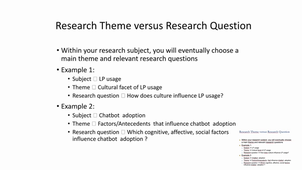 Caps 4a Research Design 4 Advice to find a research topic.mp4